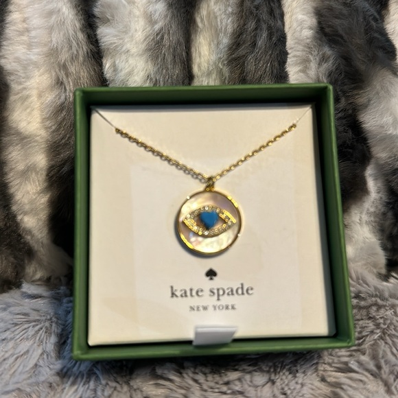 NWT Kate Spade Lucky Charm Gold Necklace In Box - Picture 6 of 6